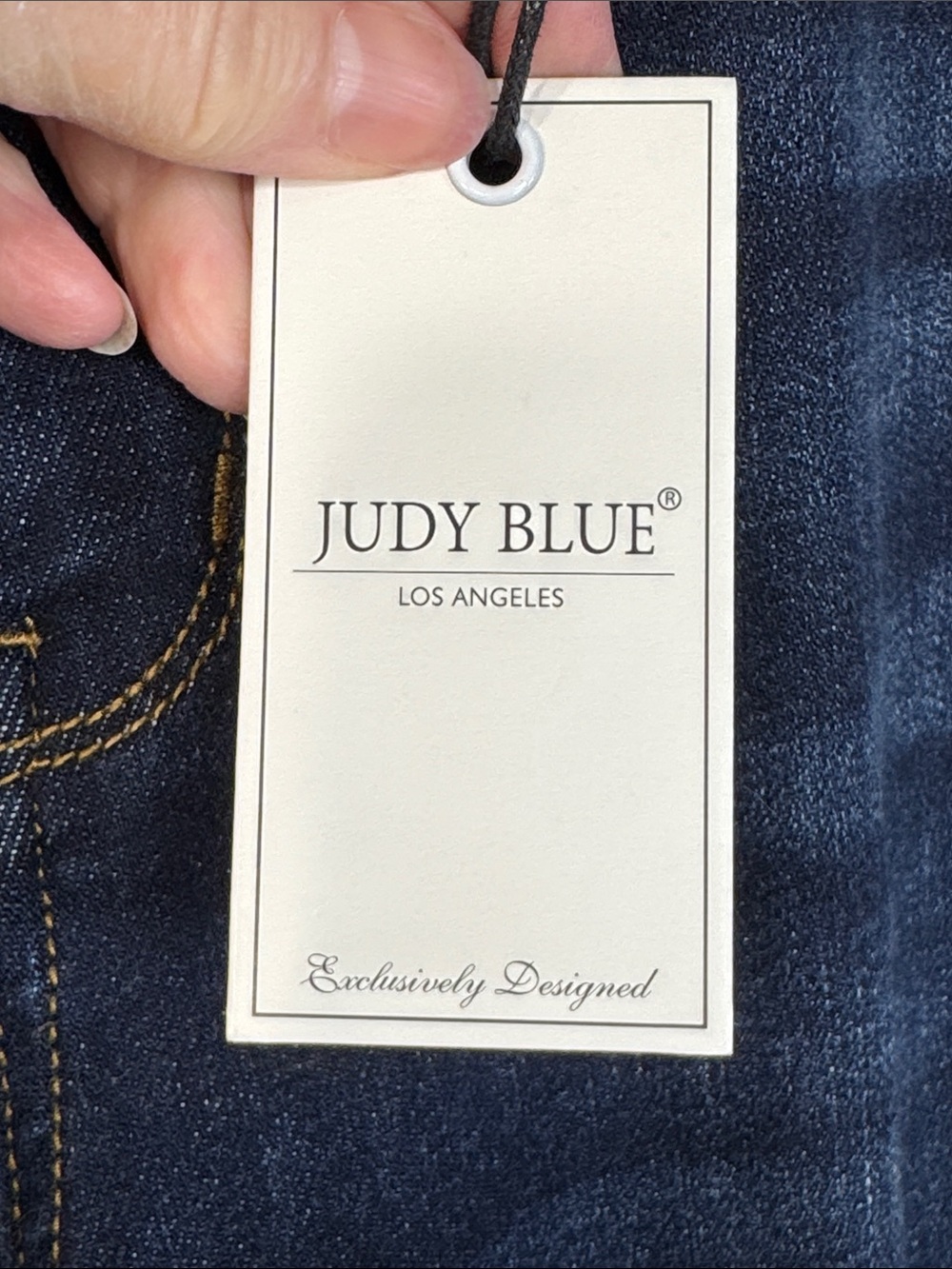 Judy Blue Jeans Blue Dark Wash High-Rise Wide-Leg  in Size 11/30 NWT - Picture 10 of 14